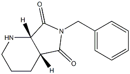 1H-Pyrrolo[3,4-b]pyridine-5,7(2H,6H)-dione, tetrahydro-6-(phenylmethyl)-, (4aR,7aS)- 结构式