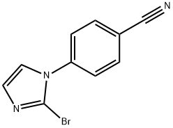 4-(2-bromo-1H-imidazol-1-yl)benzonitrile 结构式