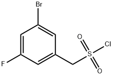 (3-溴-5-氟苯基)甲磺酰氯 结构式