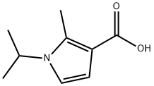 1-异丙基-2-甲基-1H-吡咯-3-羧酸 结构式