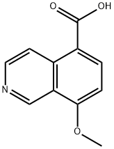 8-methoxyisoquinoline-5-carboxylic acid 结构式
