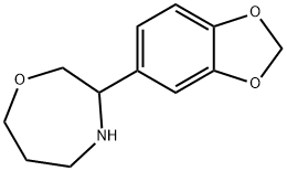 3-(2H-1,3-benzodioxol-5-yl)-1,4-oxazepane 结构式