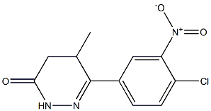 6-(4-chloro-3-nitrophenyl)-5-methyl-2,3,4,5-tetrahydropyridazin-3-one 结构式