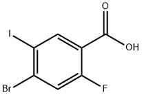 4-Bromo-2-fluoro-5-iodobenzoic acid 结构式