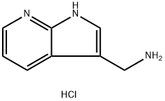 1H-吡咯并[2,3-B]吡啶-3-基甲胺二盐酸盐 结构式