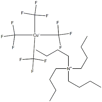 四丁铵四(三氟甲基)铜(III)酸盐 结构式