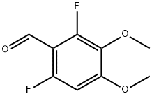 2,6-二氟-3,4-二甲氧基苯甲醛 结构式