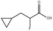 3-环丙基-2-氟丙酸 结构式