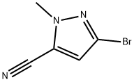 3-溴-1-甲基-1H-吡唑-5-腈 结构式