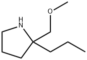 2-(甲氧基甲基)-2-丙基吡咯烷 结构式