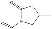 4-甲基-1-乙烯基-2-吡咯烷酮 结构式