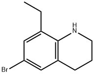 6-bromo-8-ethyl-1,2,3,4-tetrahydroquinoline 结构式