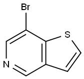 7-溴噻吩并[3,2-C]吡啶 结构式