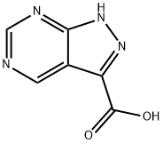 1H-吡唑并[3,4-D]嘧啶-3-甲酸 结构式