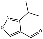 3-(propan-2-yl)-1,2-oxazole-4-carbaldehyde 结构式