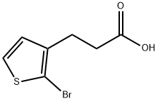 3-(2-bromothiophen-3-yl)propanoic acid 结构式