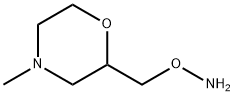 O-[(4-methylmorpholin-2-yl)methyl]hydroxylamine 结构式