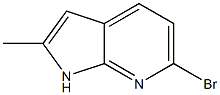 6-溴-2-甲基-7-氮杂吲哚 结构式