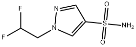 1-(2,2-二氟乙基)-1H-吡唑-4-磺酰胺 结构式