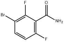 3-Bromo-2,6-difluorobenzamide 结构式