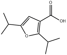 2,5-二异丙基呋喃-3-羧酸 结构式