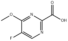 5-氟-4-甲氧基嘧啶-2-羧酸 结构式