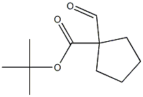 1-甲酰基环戊烷-1-羧酸叔丁酯 结构式