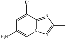 8-bromo-2-methyl-[1,2,4]triazolo[1,5-a]pyridin-6-amine 结构式