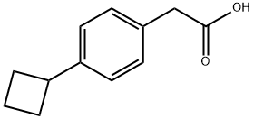 2-(4-cyclobutylphenyl)acetic acid 结构式