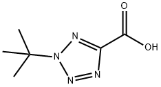 2-叔丁基-2H-1,2,3,4-四氮唑-5-甲酸 结构式