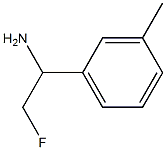 2-FLUORO-1-(3-METHYLPHENYL)ETHAN-1-AMINE 结构式