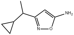 3-(1-环丙基乙基)异噁唑-5-胺 结构式
