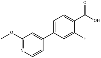 2-Fluoro-4-(2-methoxypyridin-4-yl)benzoic acid 结构式