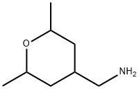 (2,6-二甲基噁烷-4-基)甲胺 结构式