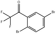 1-(2,5-二溴苯基)-2,2,2-三氟乙酮 结构式