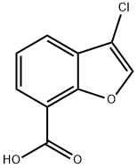 3-chlorobenzofuran-7-carboxylic acid 结构式