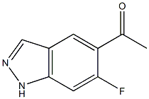1-(6-氟-1H-吲唑-5-基)乙酮 结构式