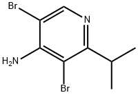 4-Amino-3,5-dibromo-2-(iso-propyl)pyridine 结构式