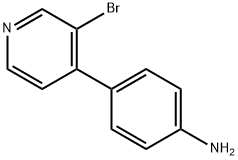 3-Bromo-4-(4-aminophenyl)pyridine 结构式