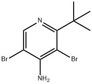 4-Amino-3,5-dibromo-2-(tert-butyl)pyridine 结构式