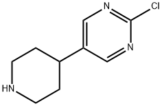 2-Chloro-5-(piperidin-4-yl)pyrimidine 结构式