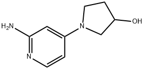 1-(2-AMINOPYRIDIN-4-YL)PYRROLIDIN-3-OL 结构式