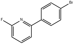 2-Fluoro-6-(4-bromophenyl)pyridine 结构式