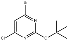 4-Chloro-6-bromo-2-(tert-butoxy)pyrimidine 结构式