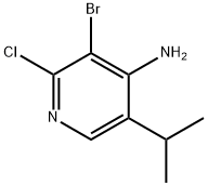 4-Amino-2-chloro-3-bromo-5-(iso-propyl)pyridine 结构式