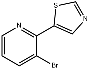 3-Bromo-2-(thiazol-5-yl)pyridine 结构式