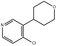 4-CHLORO-3-(OXAN-4-YL)PYRIDINE 结构式
