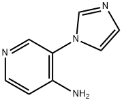 4-AMINO-3-(IMIDAZOL-1-YL)PYRIDINE 结构式