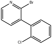 2-BROMO-3-(2-CHLOROPHENYL)PYRIDINE 结构式