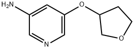 3-Amino-5-(tetrahydrofuran-3-yloxy)pyridine 结构式